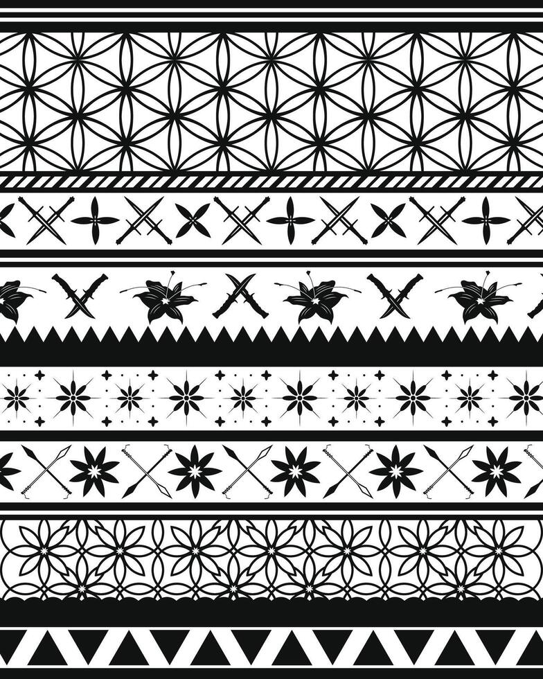 traditional customize tribal pattern background vector