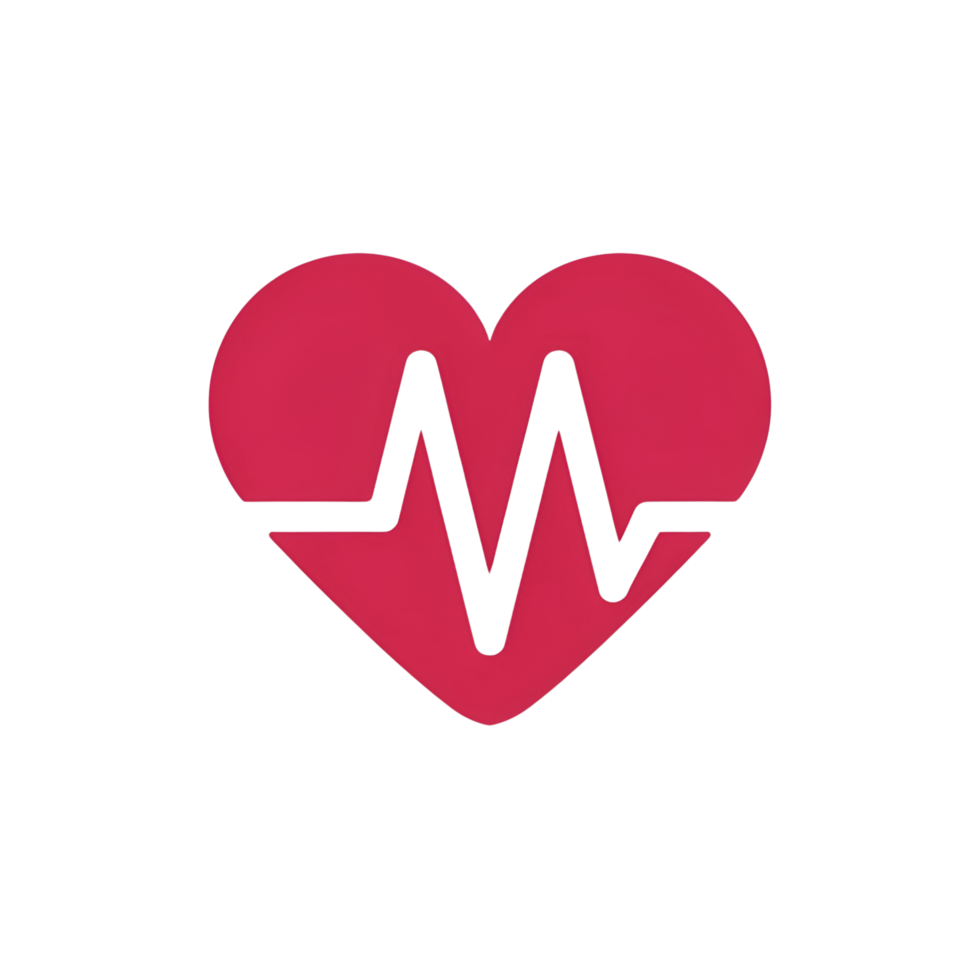 A minimalistic bold heart icon png