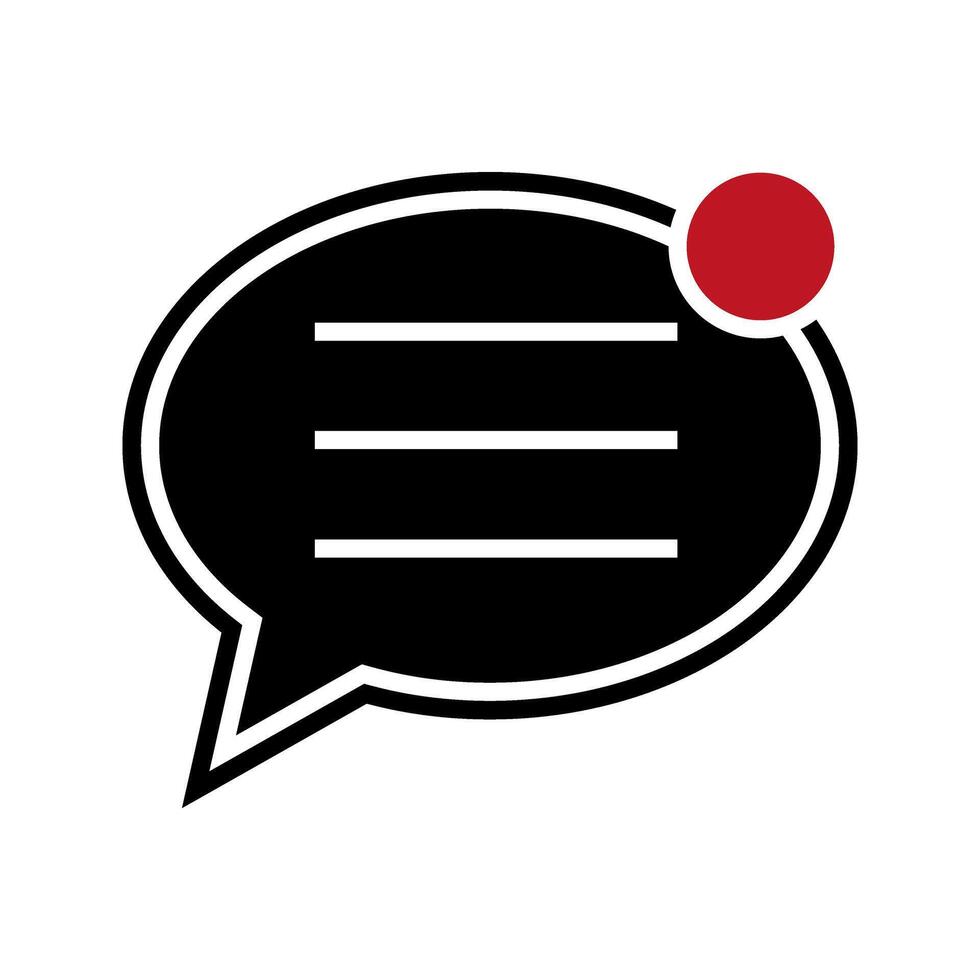 illustration of message notification vector