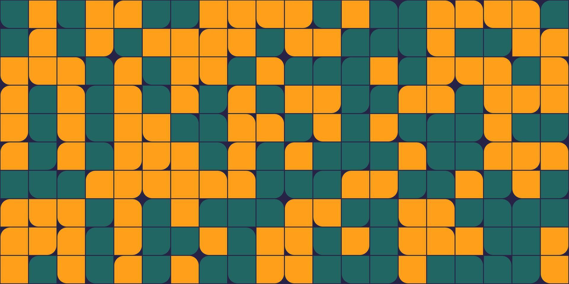 Yellow and green seamless checkered pattern. For use in Presentation, Flyer,Cover, textile design, Leaflet, Cards, Landing, Website Design. vector