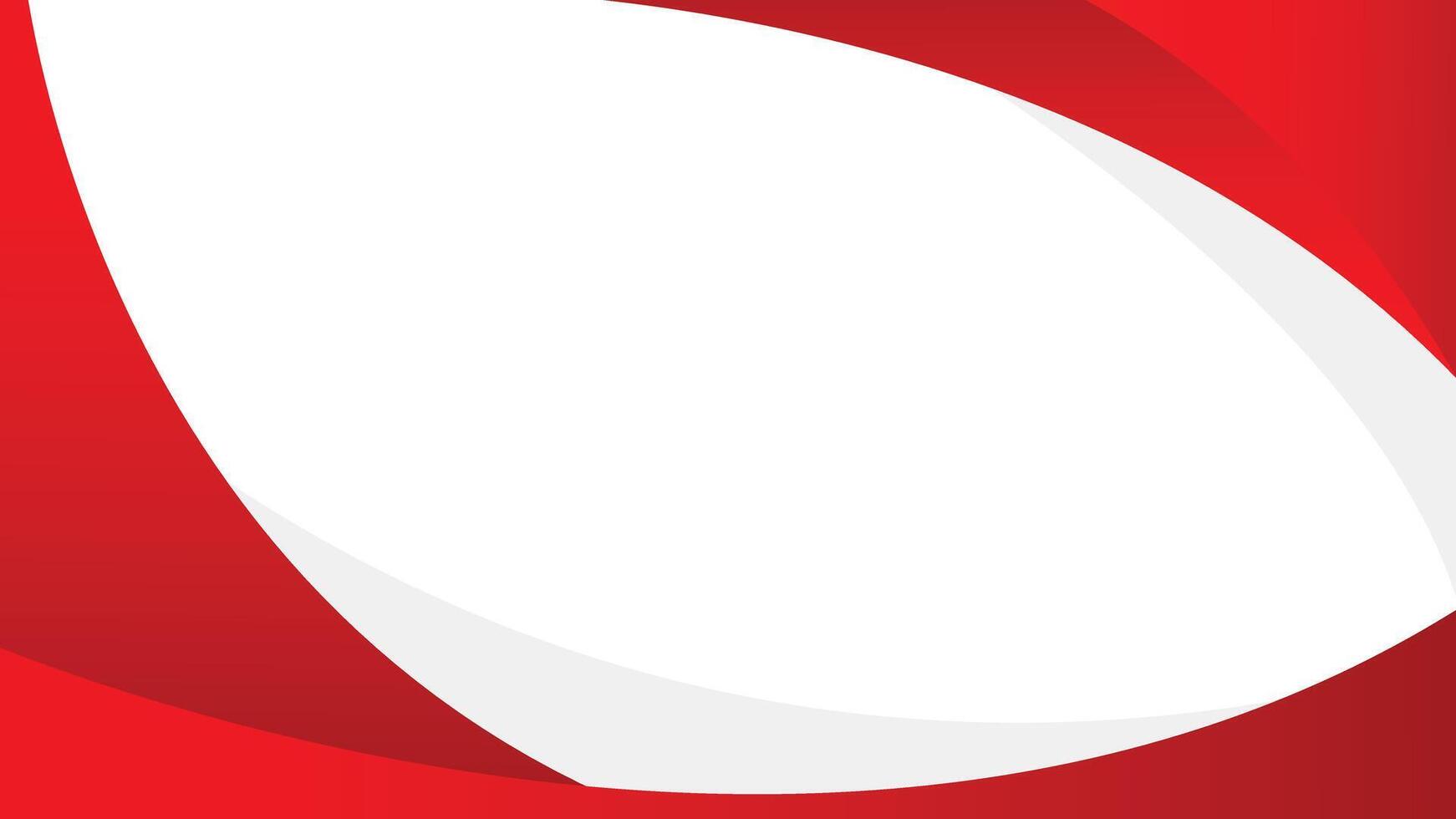 Abstract red and white curve background. Modern wallpaper vector