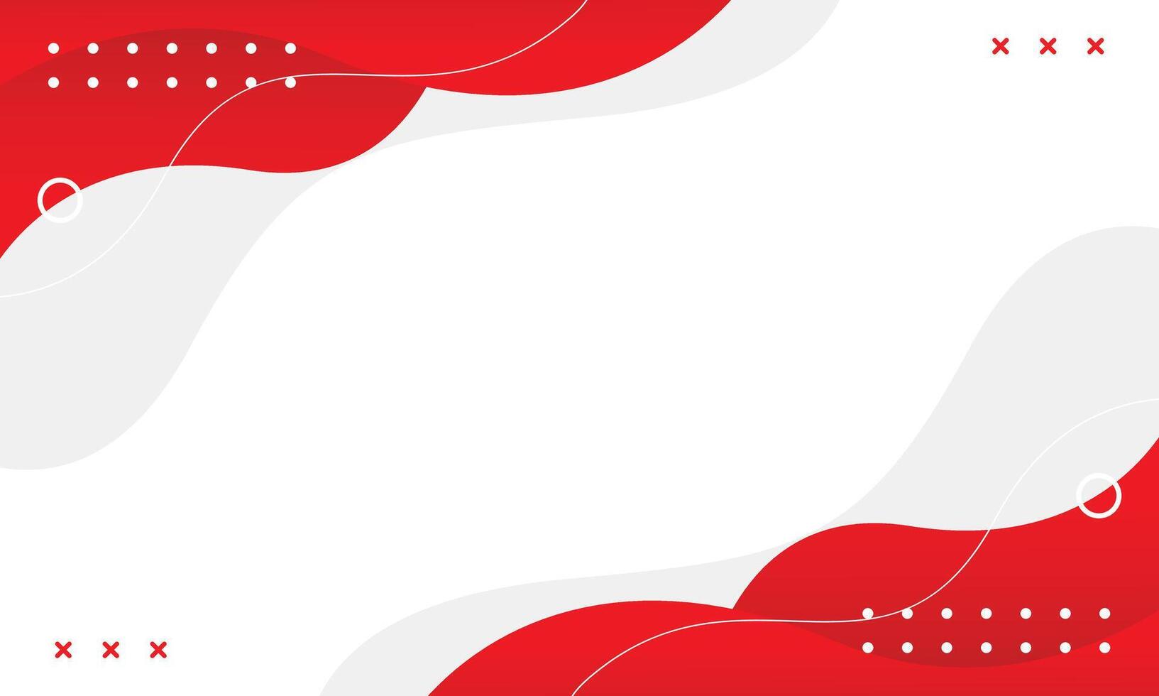 Modern red and white geometric background with fluid wave shapes, abstract wallpaper vector