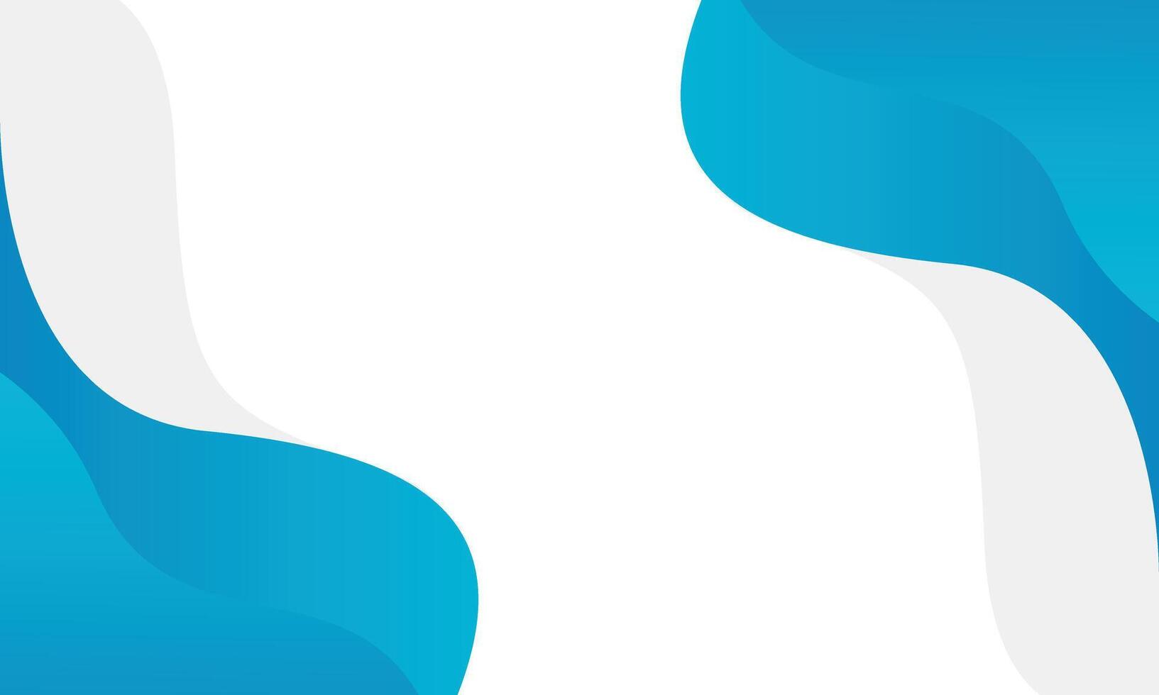 Simple blue and white fluid wave background. Abstract dynamic wallpaper vector