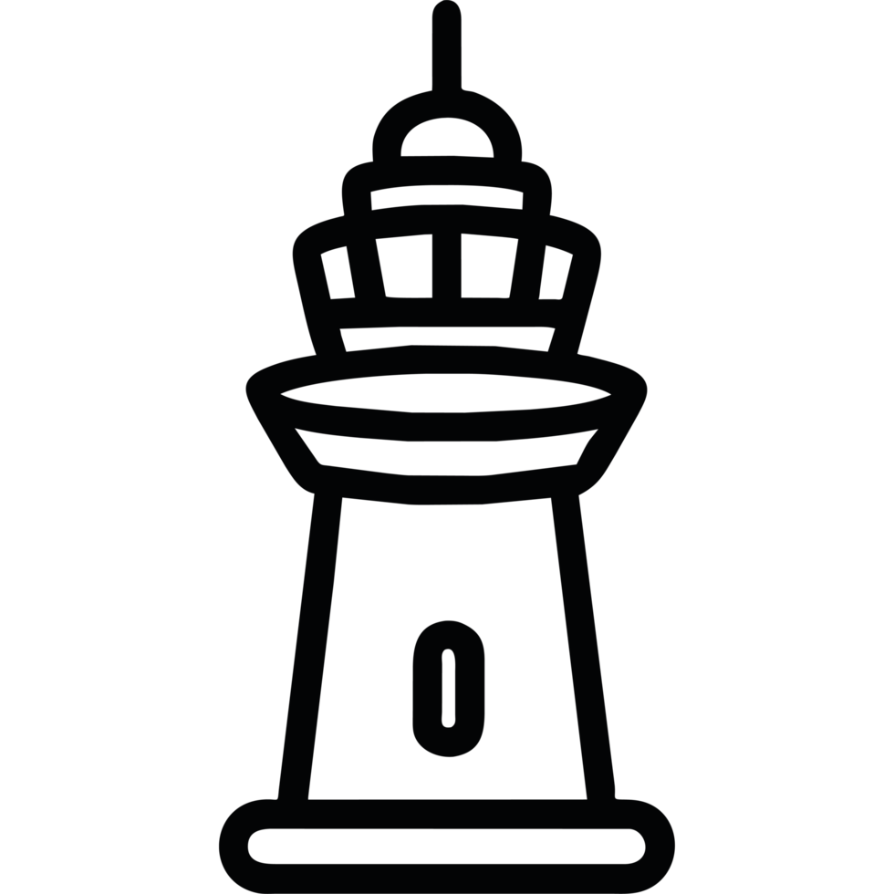 airport icon control tower illustration isolated png