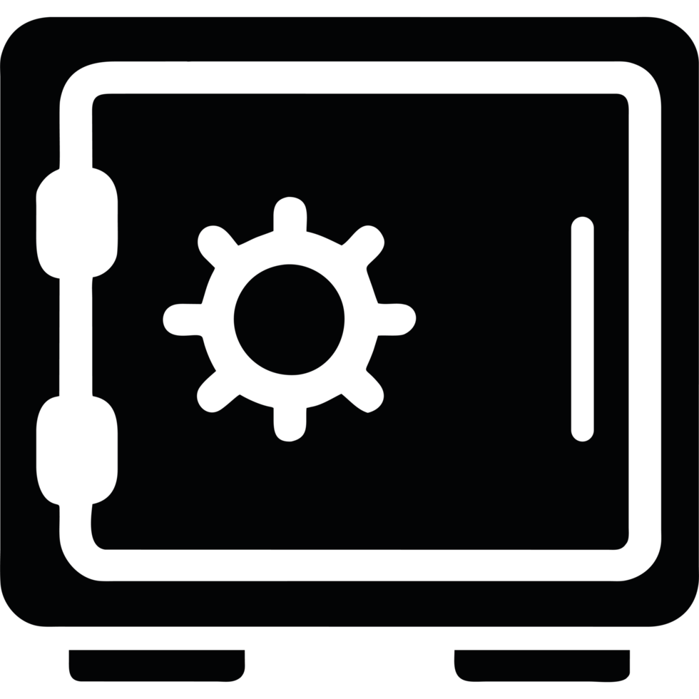 Safe box illustration design png