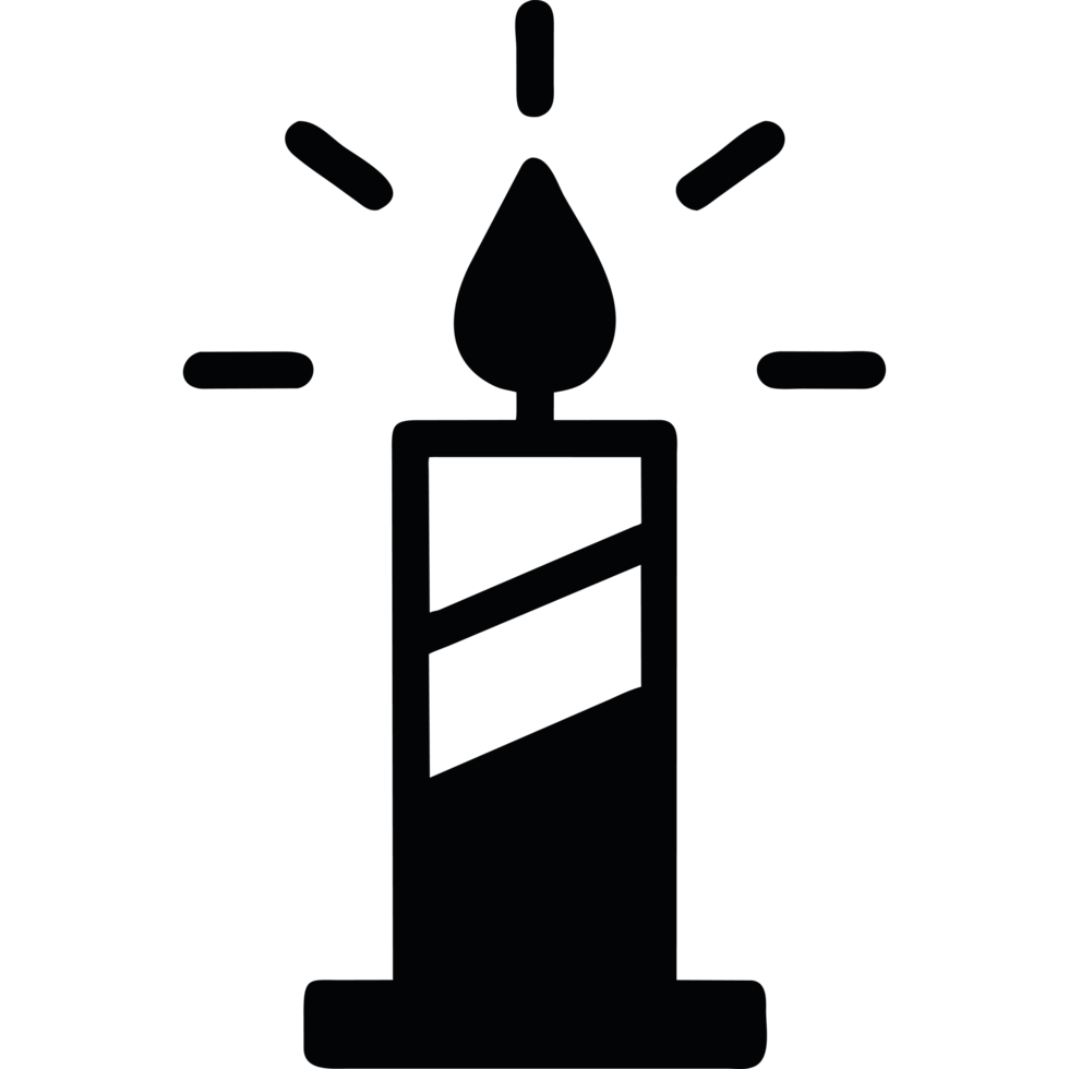 Candle is lit icon isolated png