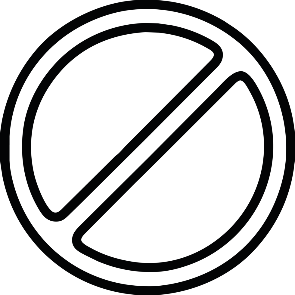 No entry sign icon isolated png