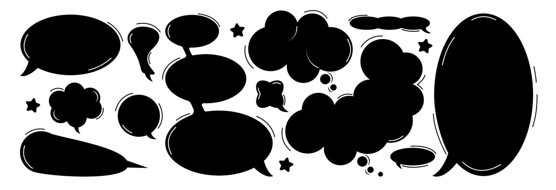 Stylish bubbles for text. vector