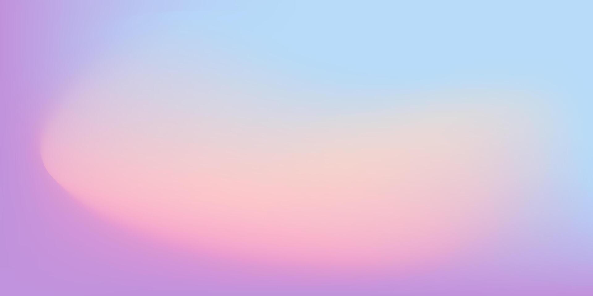 Smooth gradient sky background with soft blue, purple and pink shades. Pastel gradient background. Perfect for light and airy seasonal banners. vector