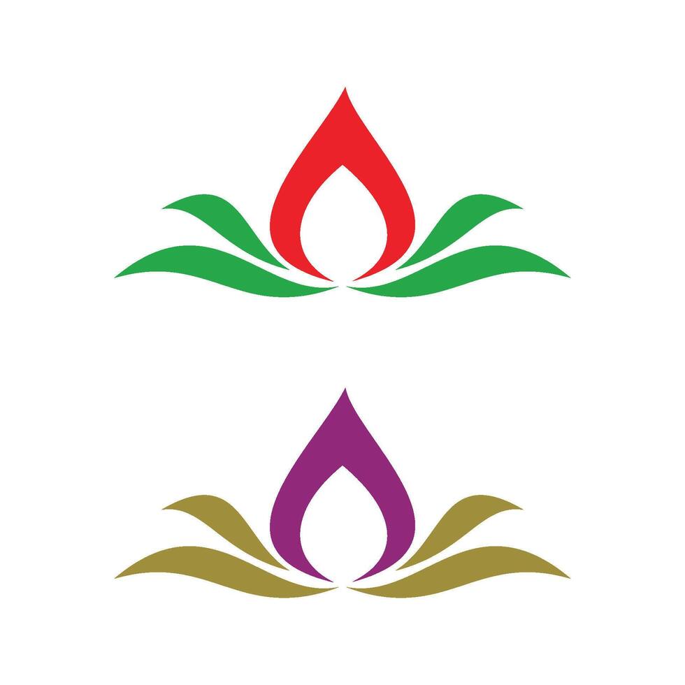 Spa Flower Logo Template Illustration Design. EPS 10. vector