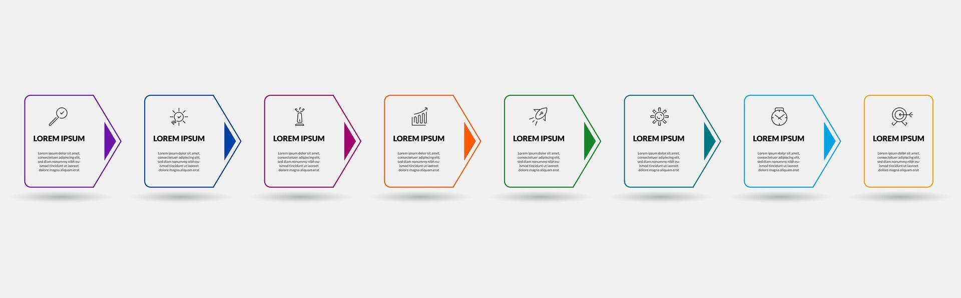 Infographic design business template with icons and 8 options or steps.,,,, vector