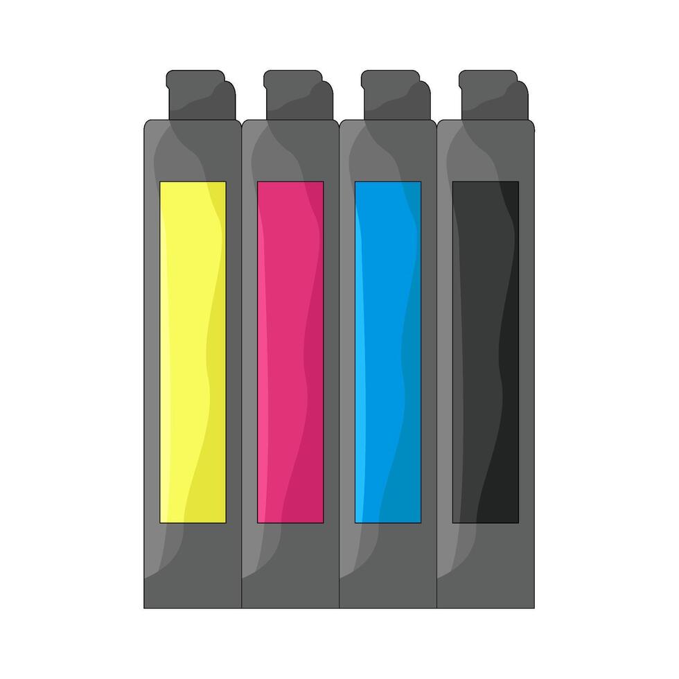 illustration of ink cartridge vector