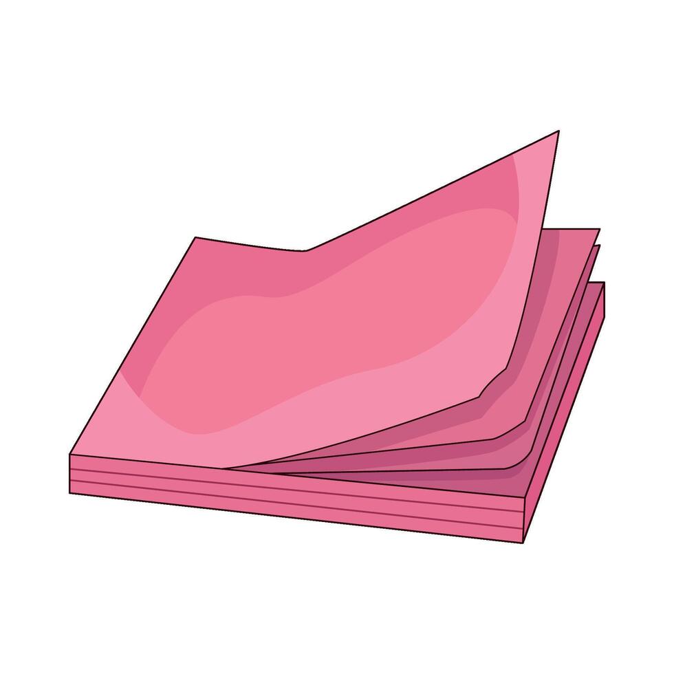 illustration of Sticky Notes vector