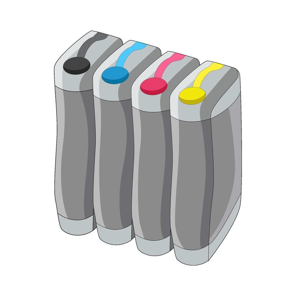 illustration of ink cartridges vector