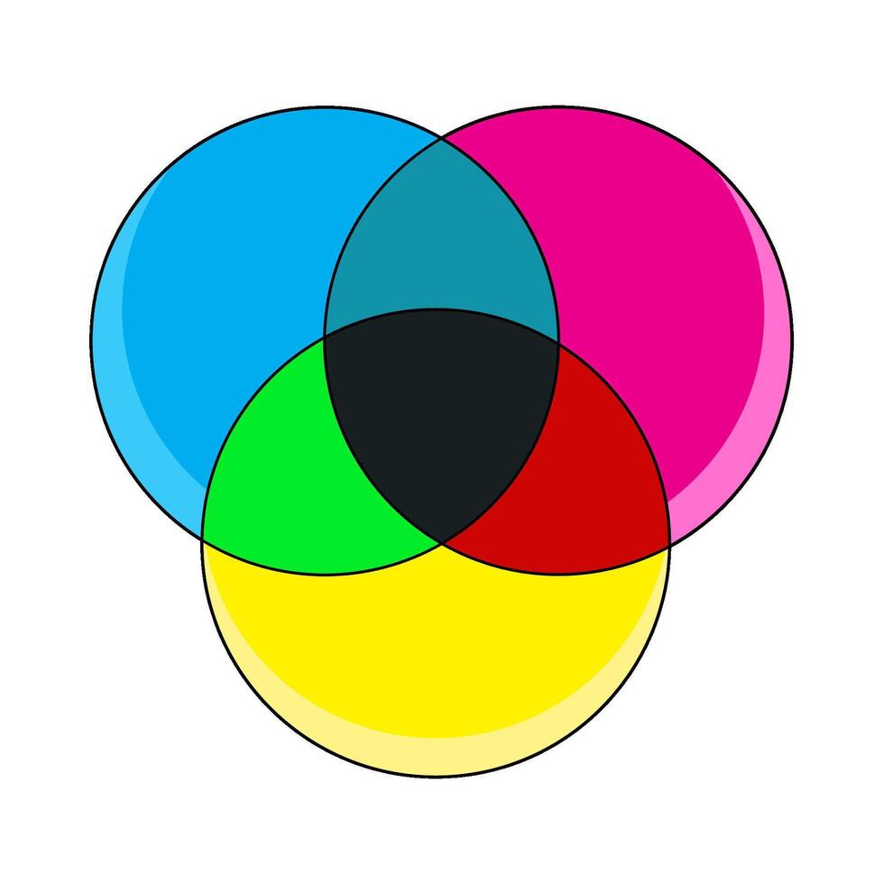 illustration of Print color vector