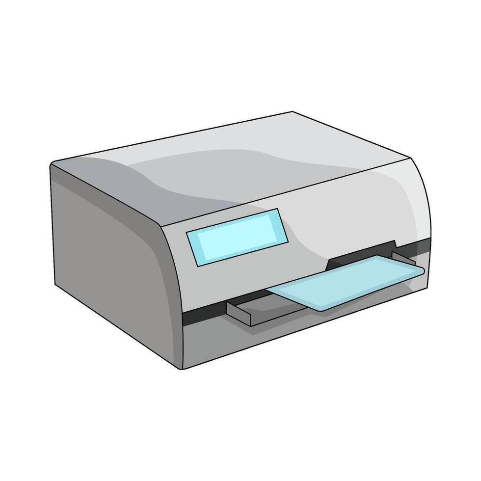 printer machine illustration vector