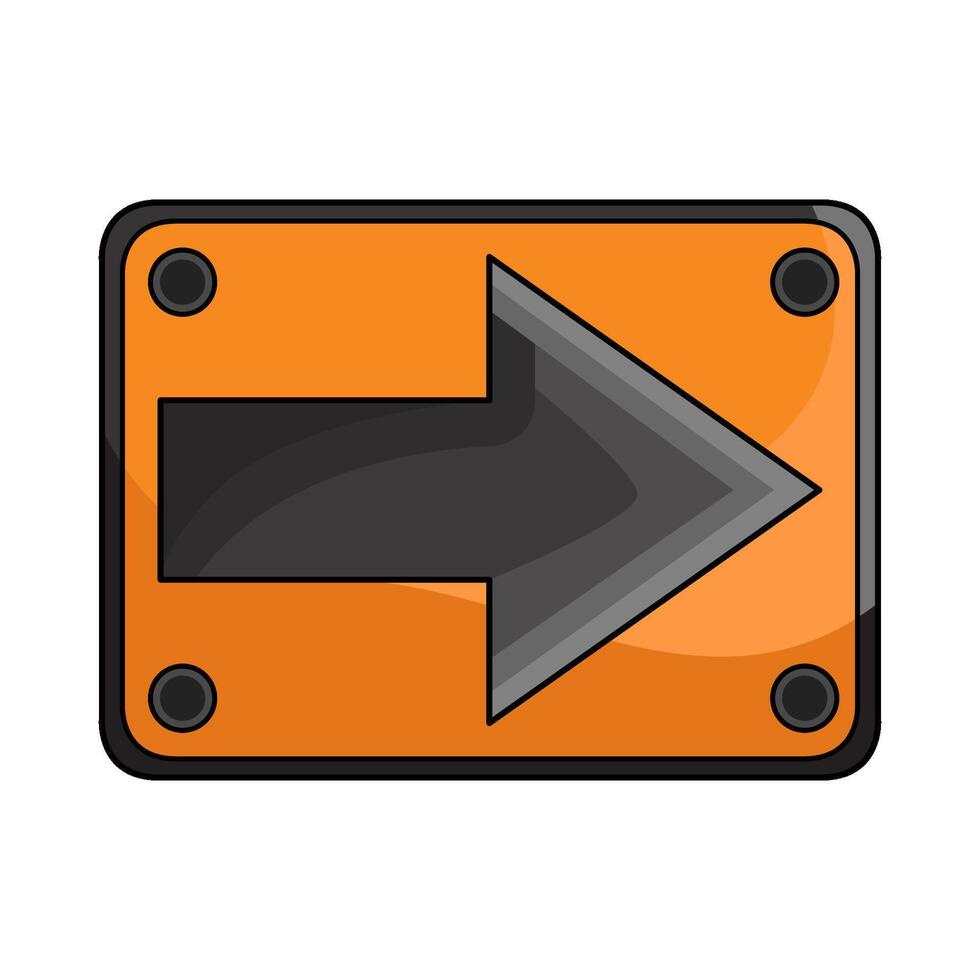 illustration of Detour Sign vector