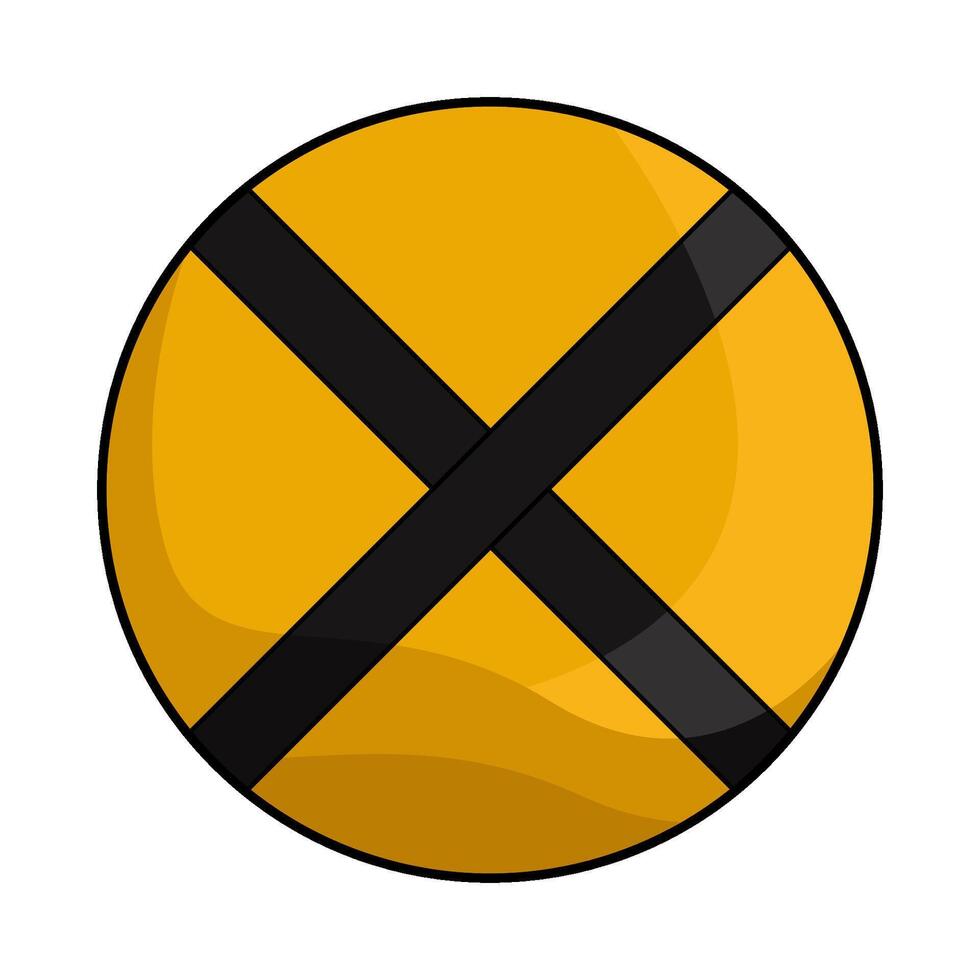illustration of No Stopping Sign vector