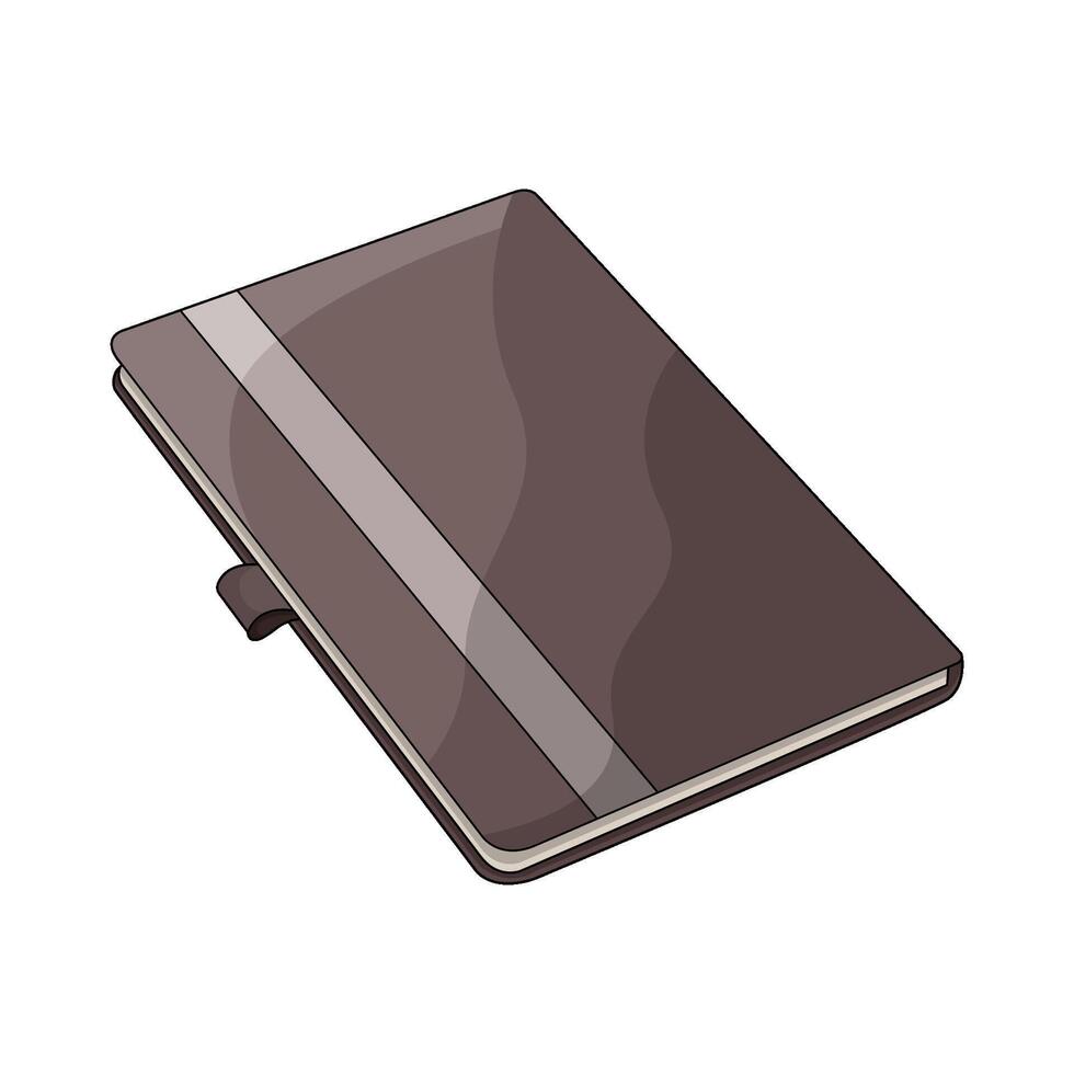 illustration of Brown Notebook vector