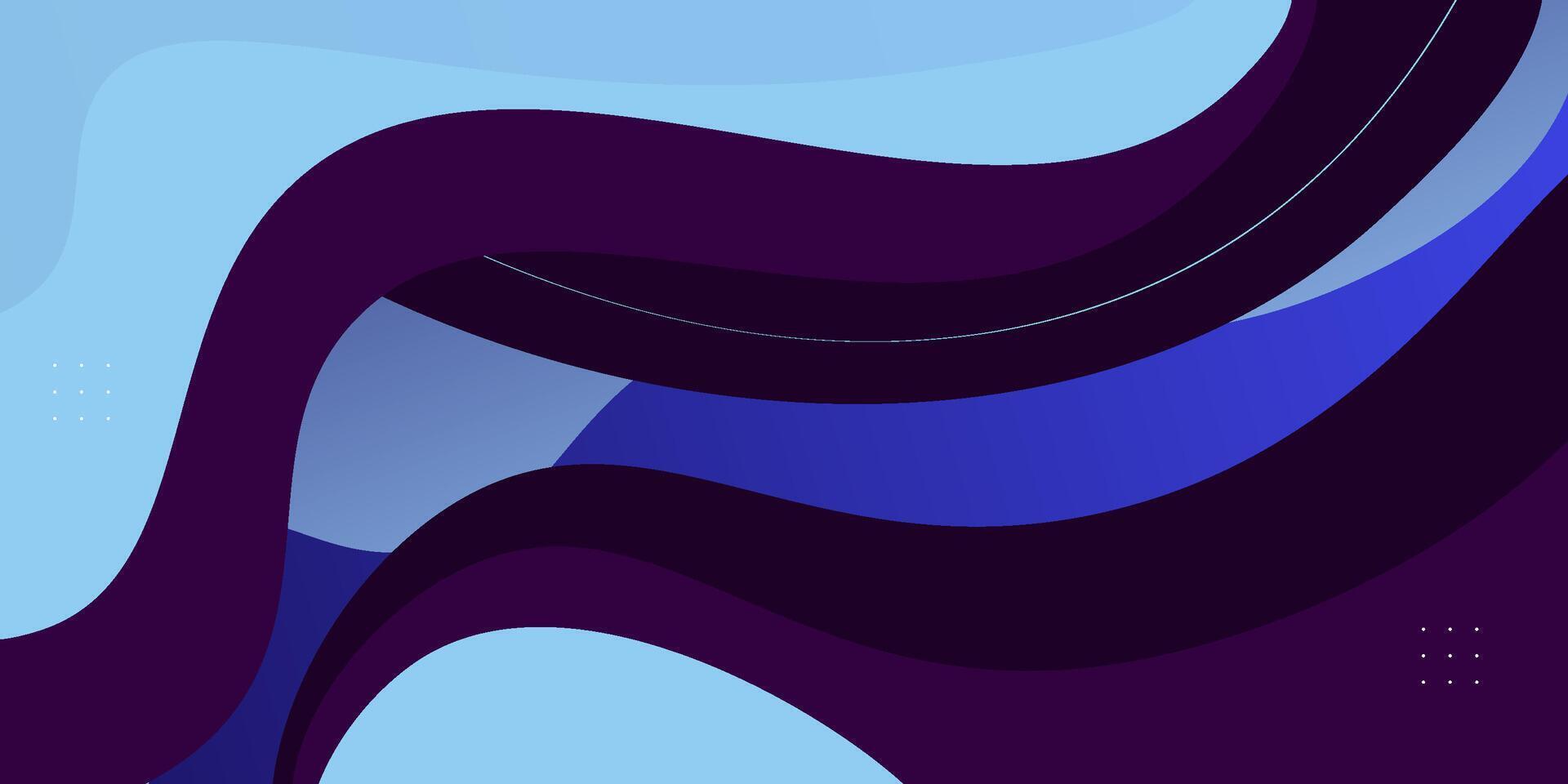 Abstract purple and blue wave fluid background with colorful bright gradient. Simple background design with abstract geometric pattern for banner, flyer, presentation and business card. Eps10 vector