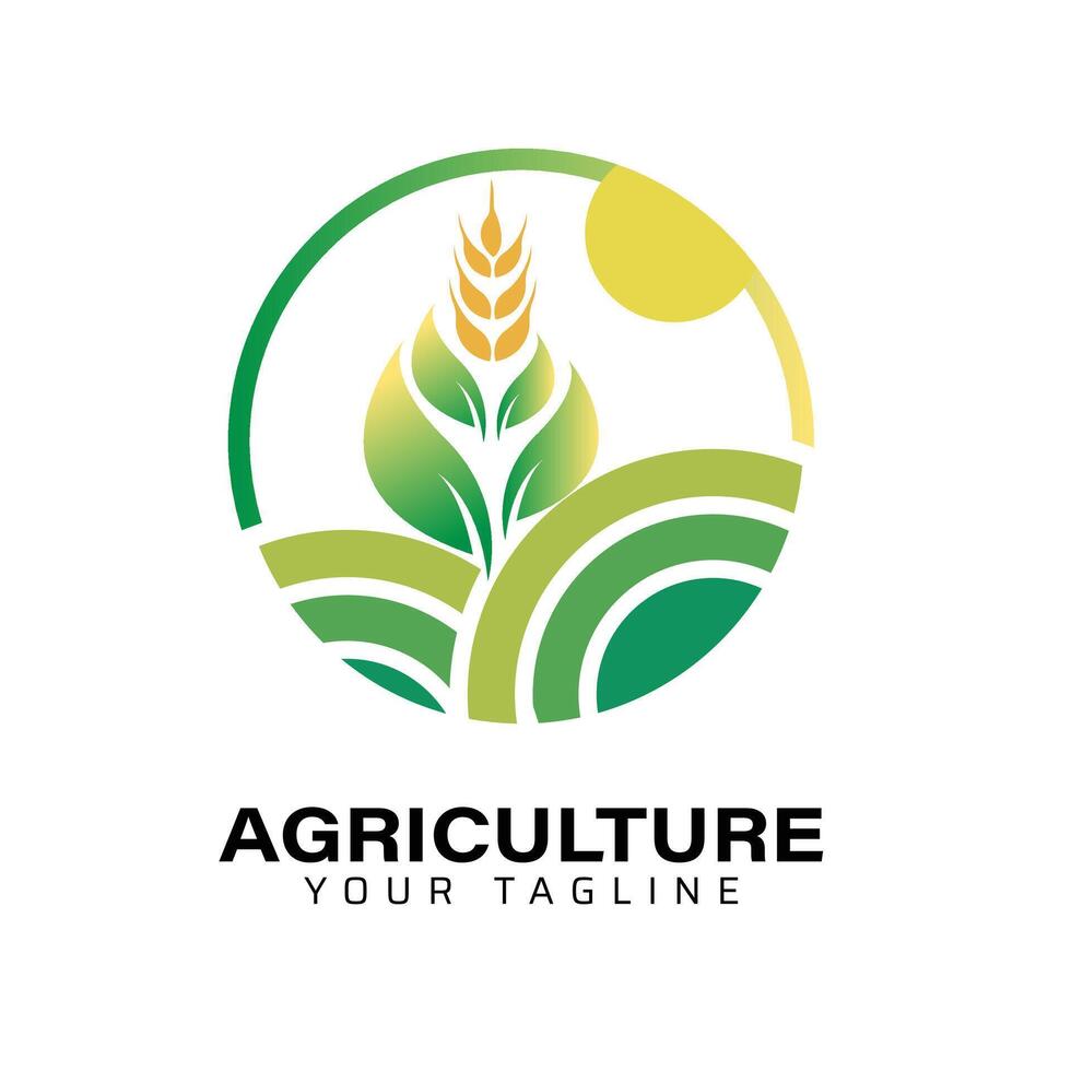 Unique Agriculture and Farm Logo Design vector