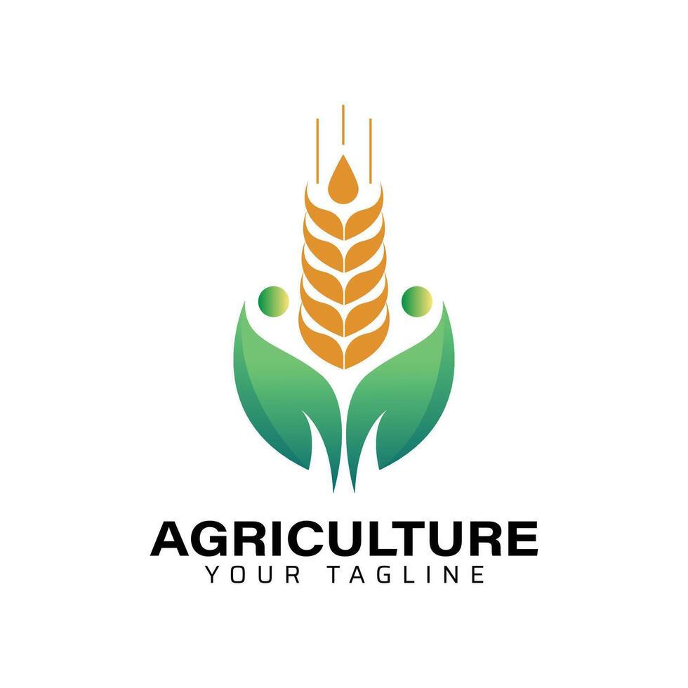 Sleek Agriculture and Farm Logo Design vector