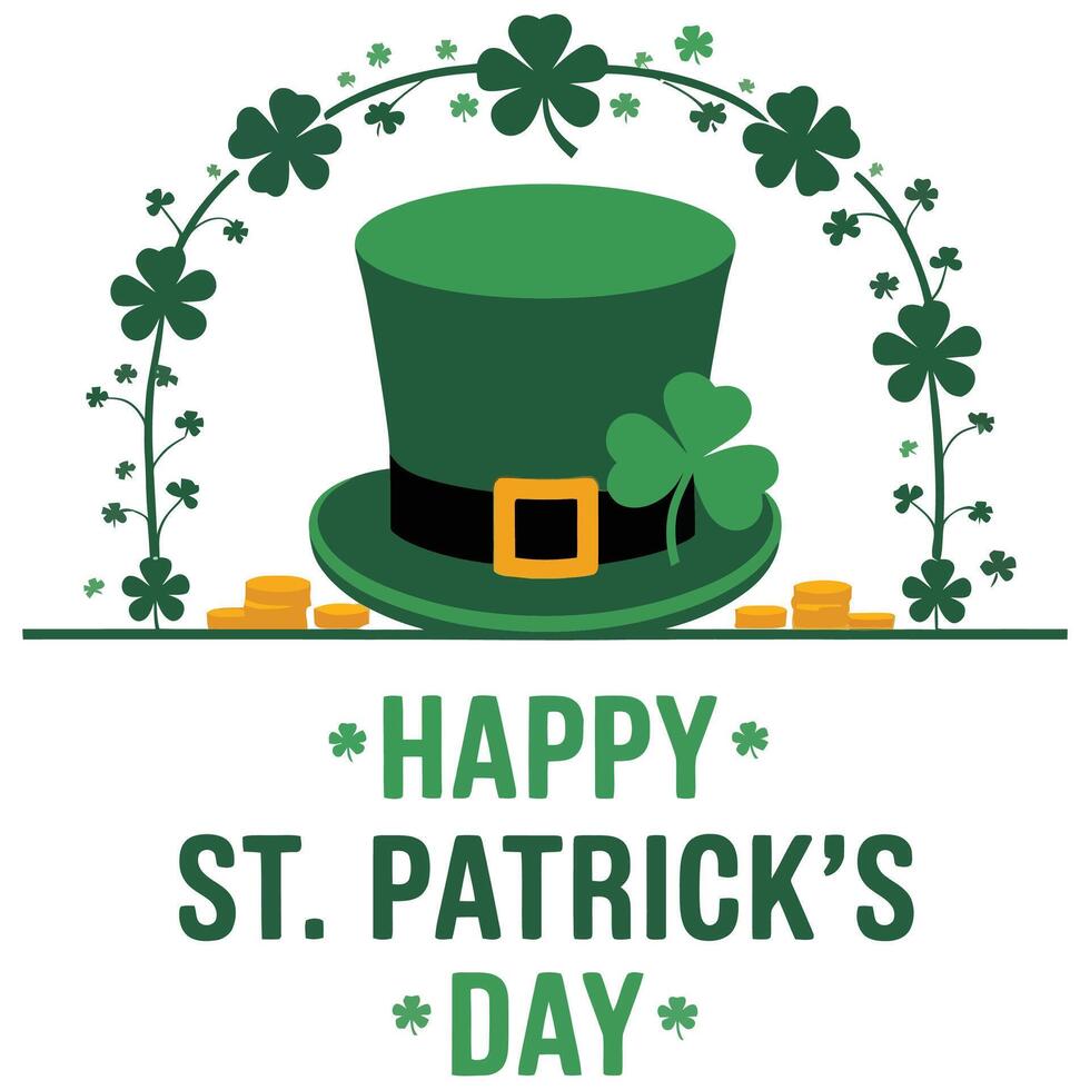 St patricks day greeting card vector