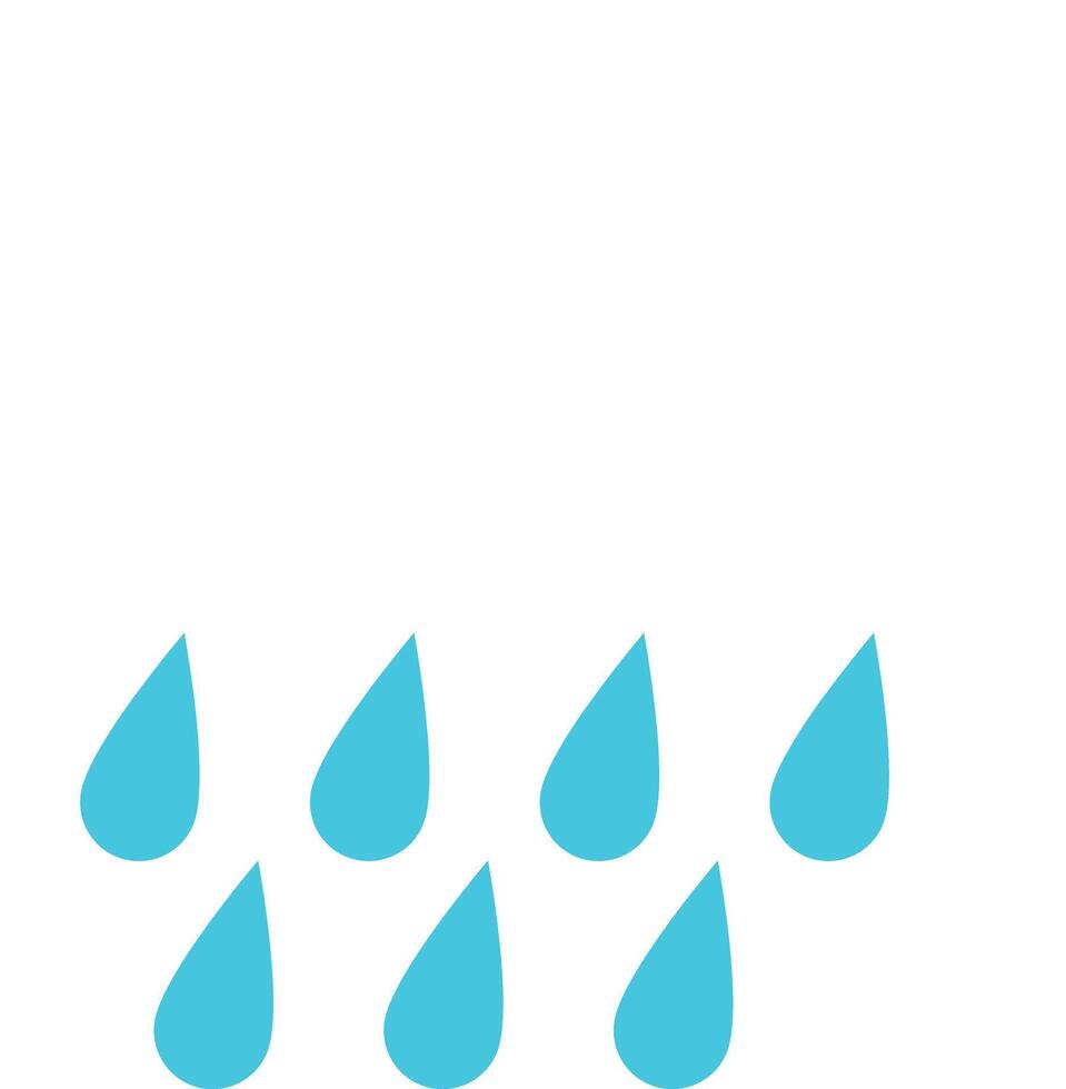 Rain drops icon vector