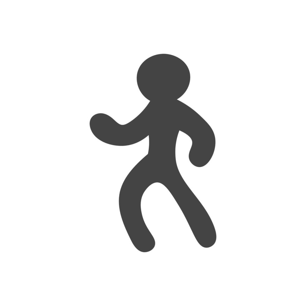 Pedestrian hand drawn icon vector