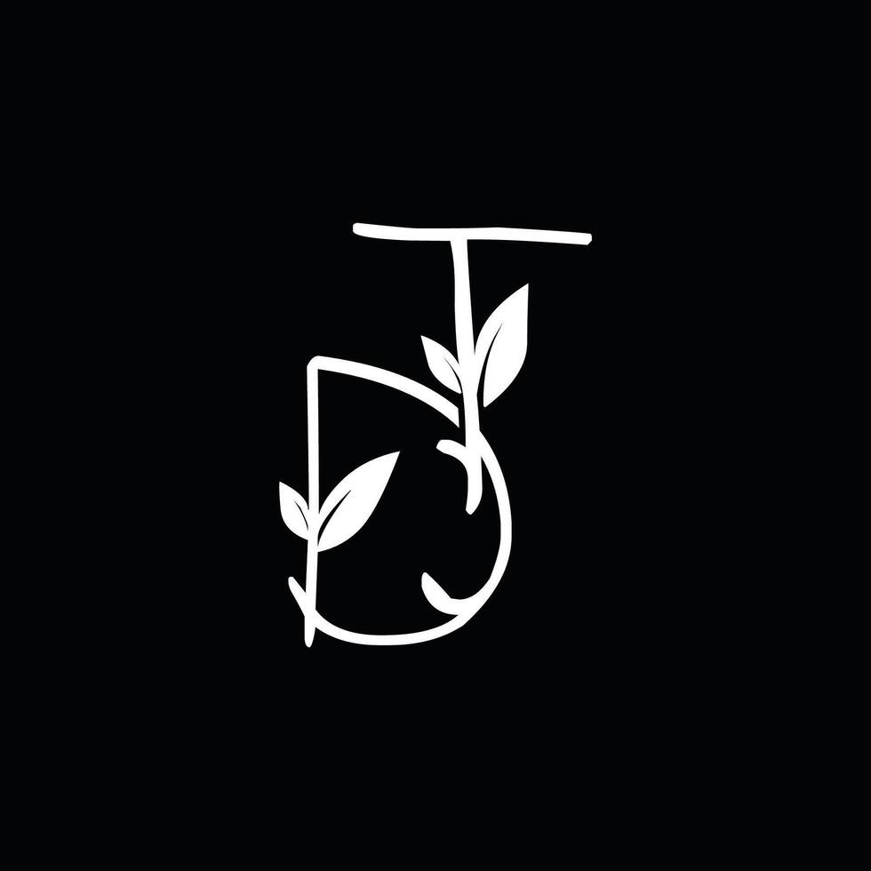 Initial letter logo design DT vector
