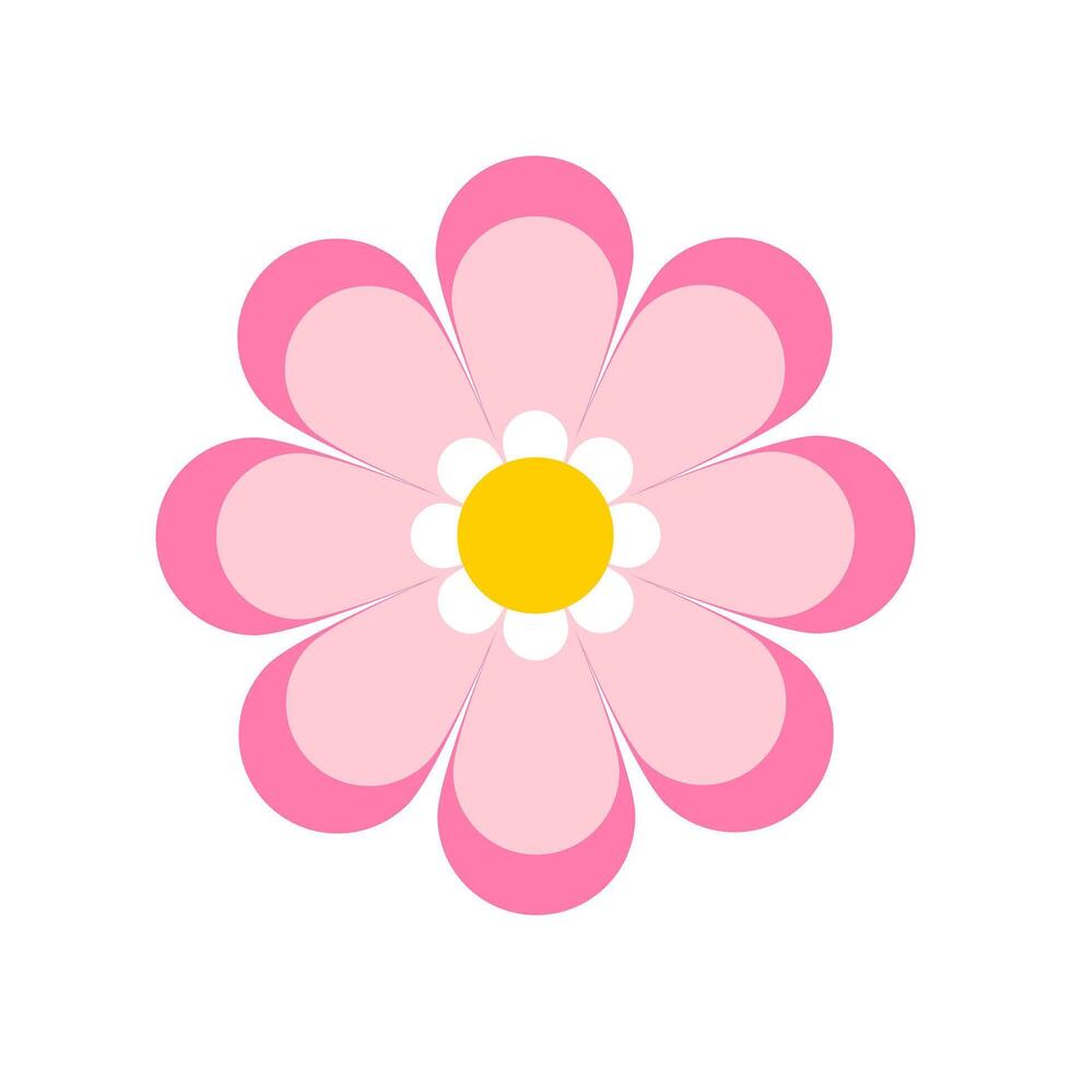 Flower icon isolated on white background for your web and mobile app design, Flower symbol concept. vector