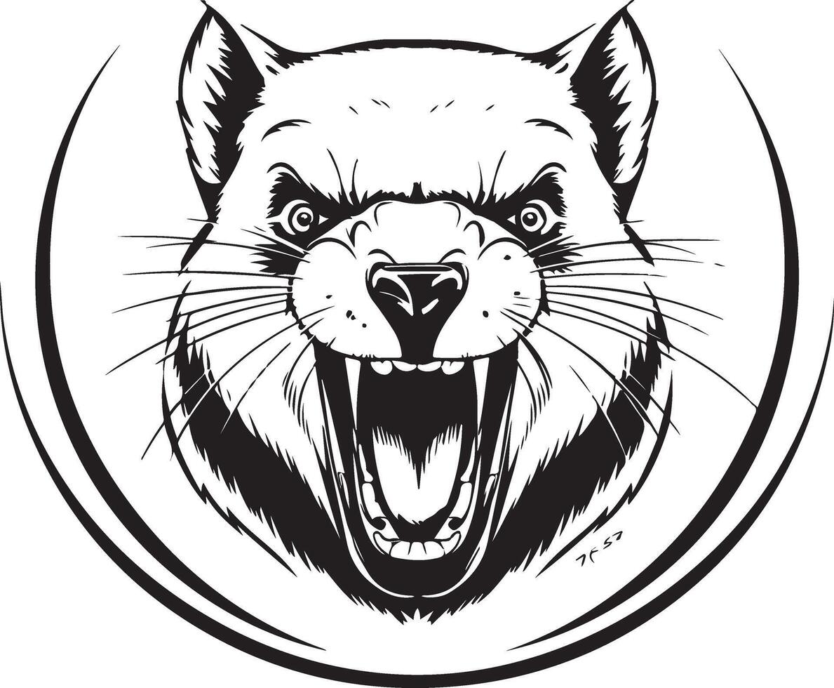 Sketch of a Tasmanian illustration vector