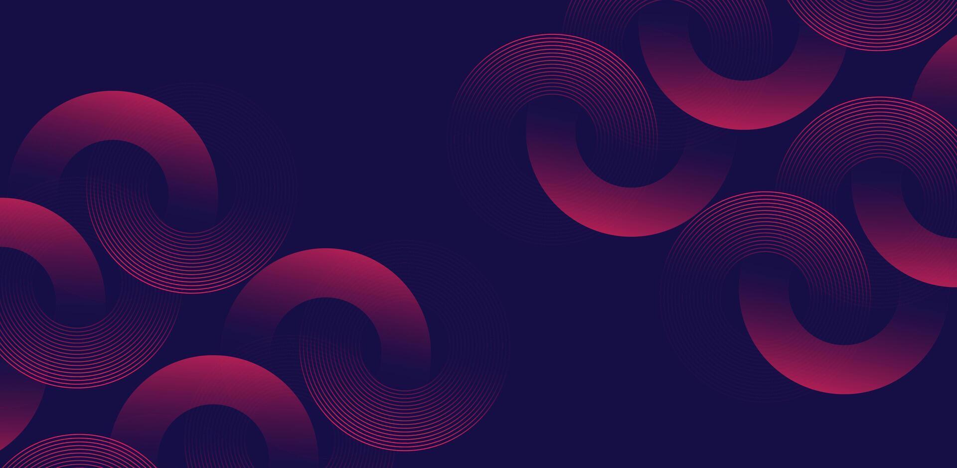 Intertwined deep purple and red curves forming an abstract design, exuding energy and movement digital art feel vector