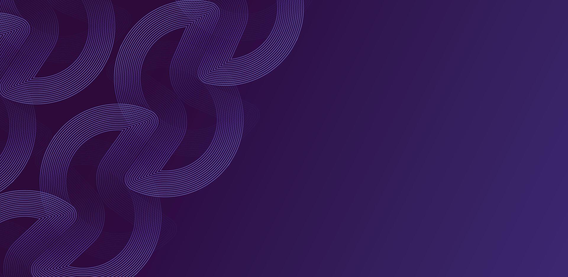 Deep purple and soft geometric loops interwoven into a seamless design, representing harmony and flow in modern digital art and abstract backgrounds vector