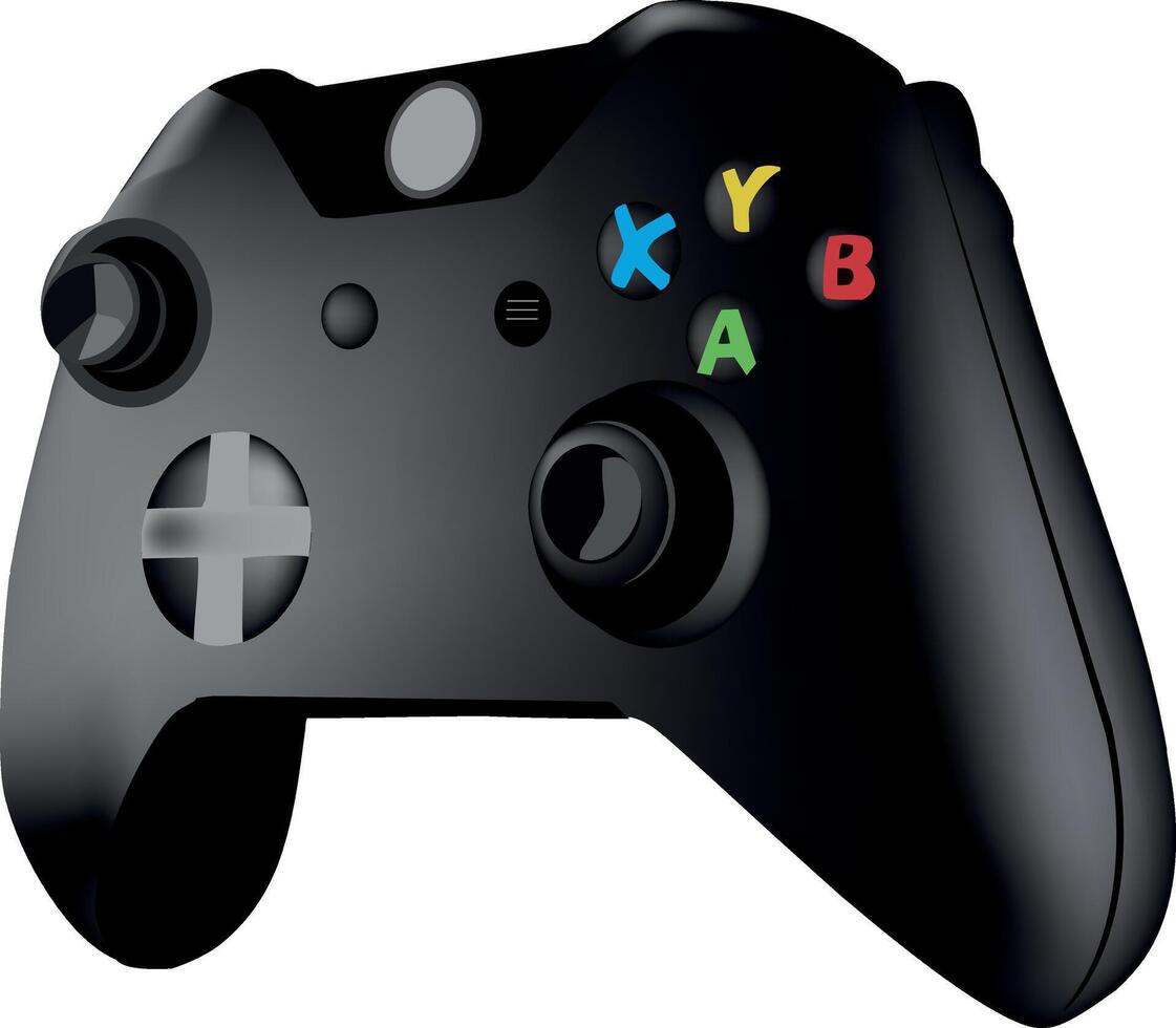Xbox one controller black vector