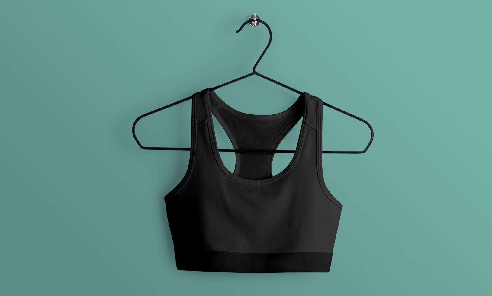 Front and Back Croptop Mockup With blank Background photo