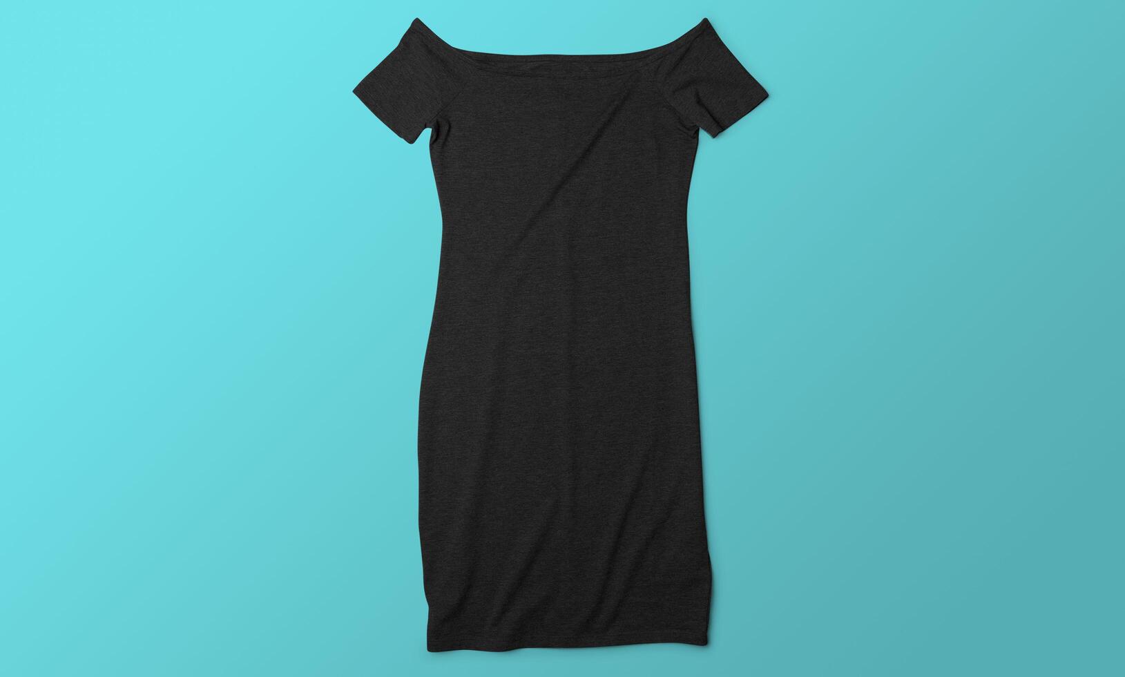 Front and Back Black T-Shirt Long Sleeve Mockup With blank Background photo