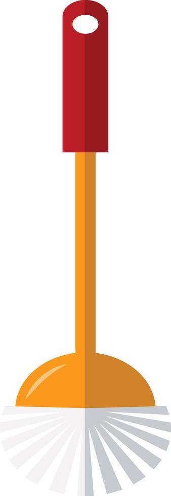 Toilet Brush Illustration with Cartoon Style. vector