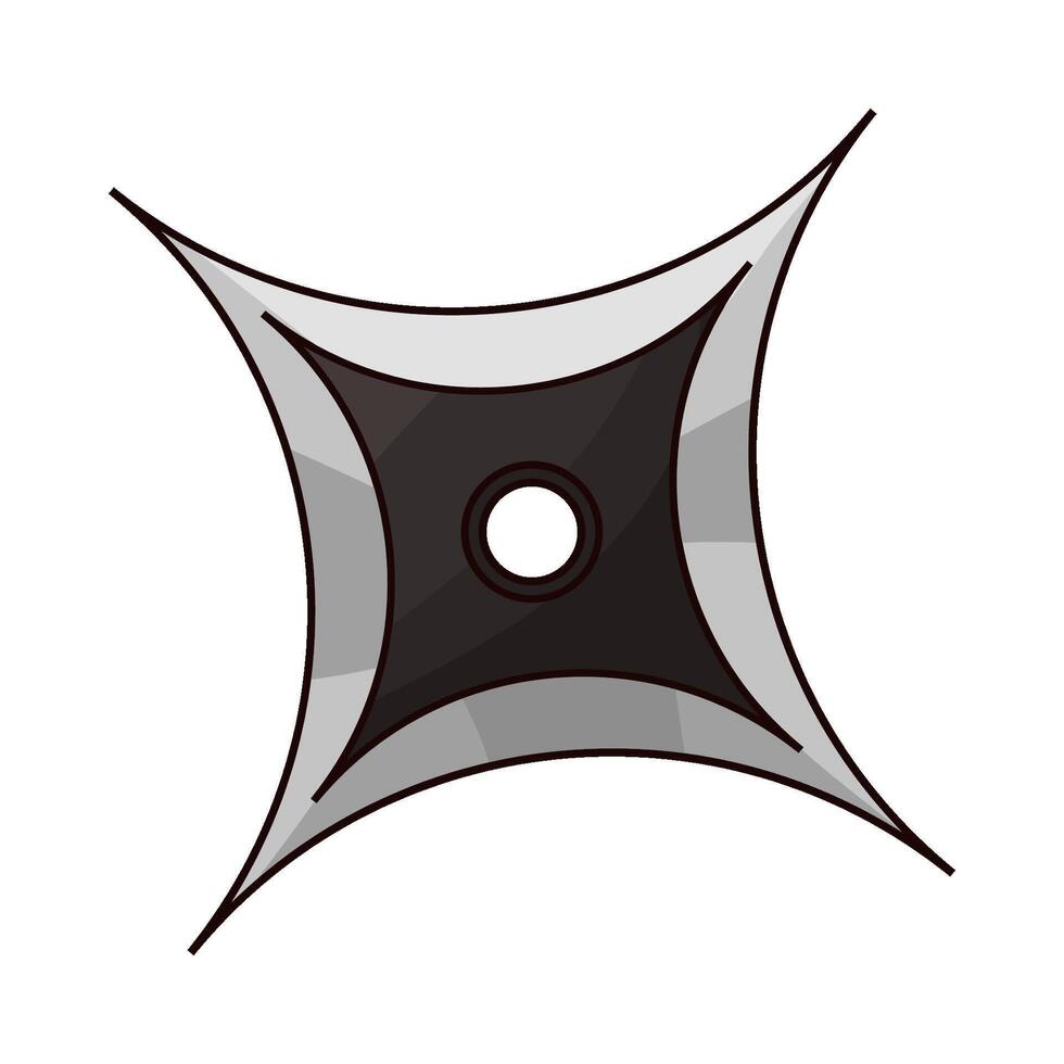 shuriken with sharp surface vector