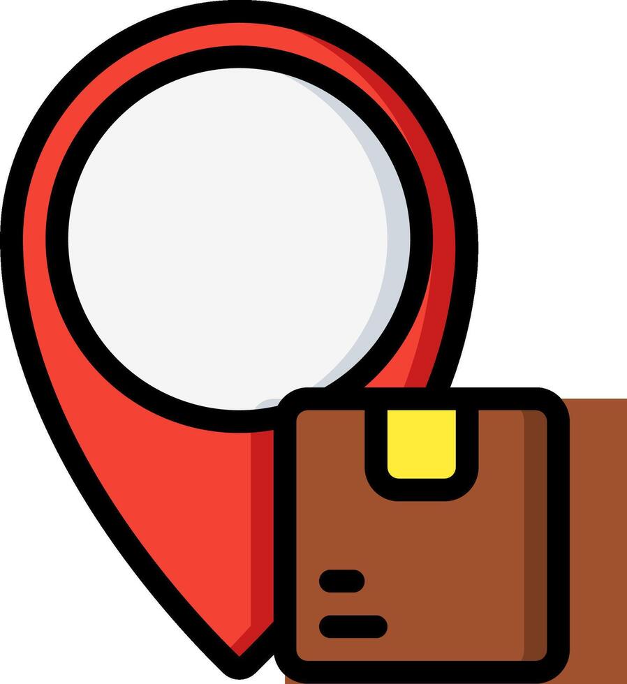 Map pin with credit card and wallet vector