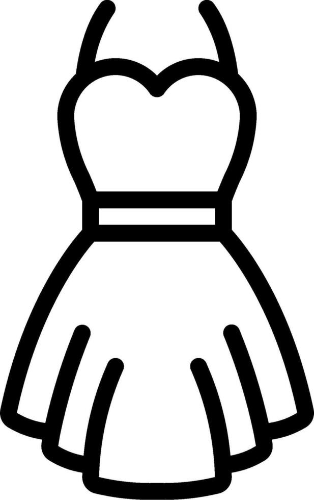 Dress icon on white background vector