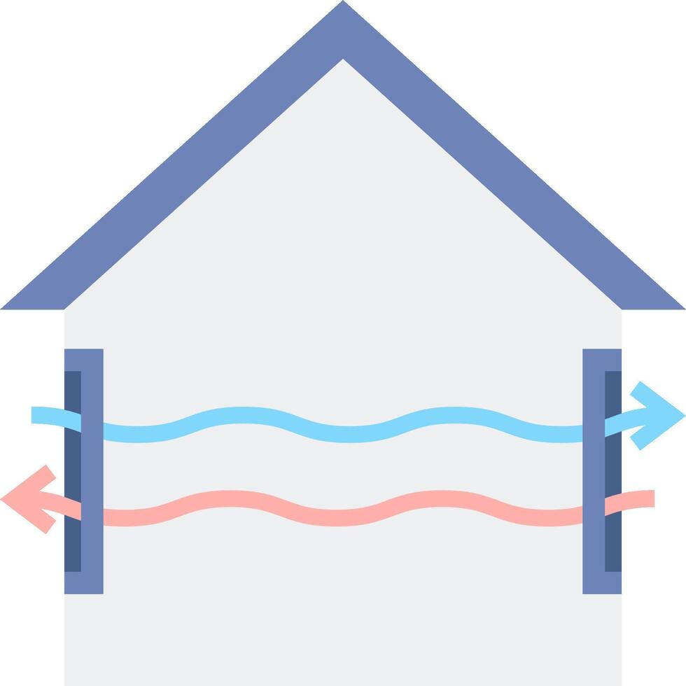 A house with a window and a window with a window vector