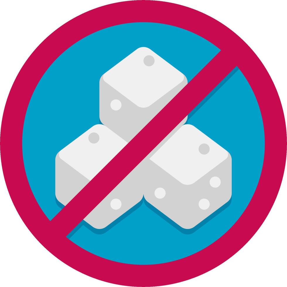 No dice icon illustration vector