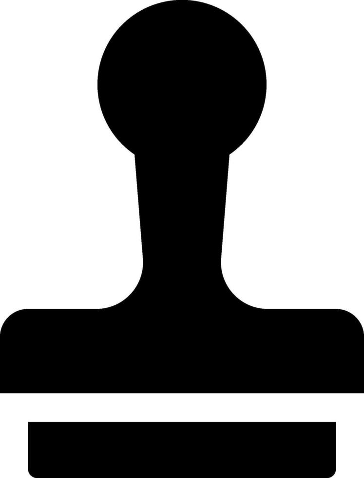 A black stamp with a white background vector