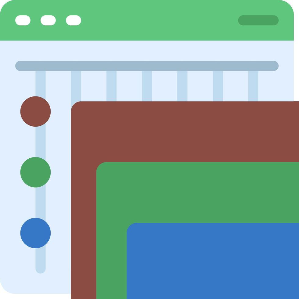 A colorful and colorful desktop with a green and blue background vector