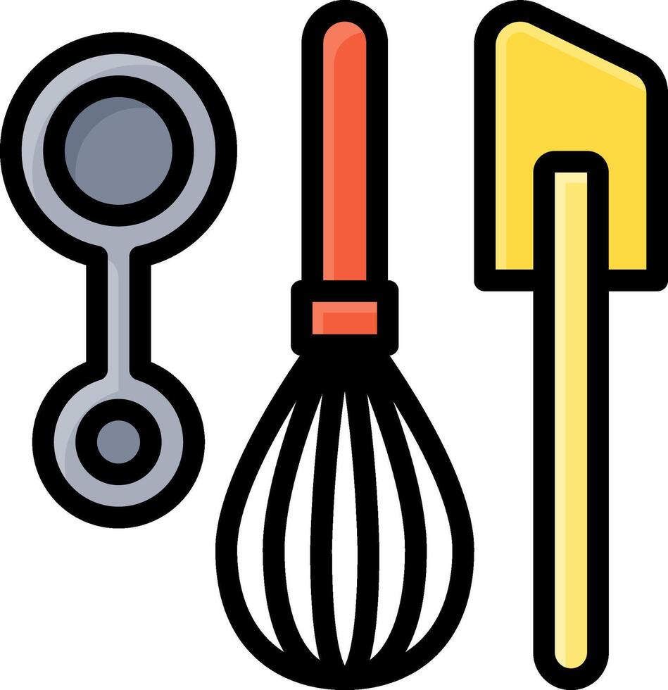 Kitchen utensils icon illustration vector