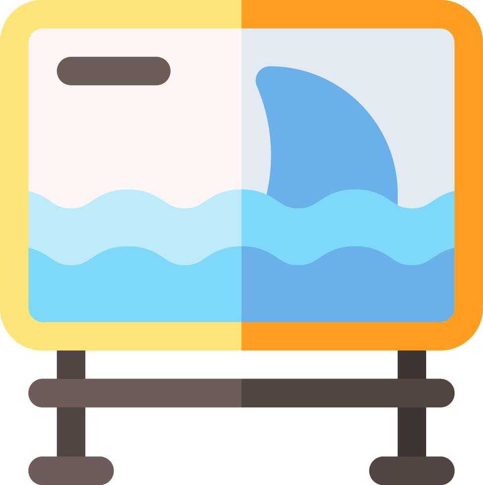 A shark is swimming in the water and is on a screen vector