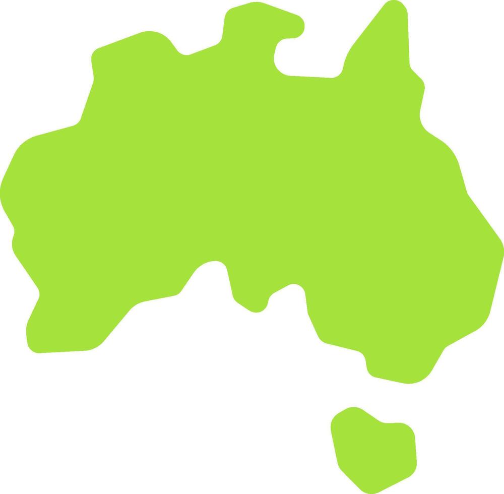 Australia map clipart vector