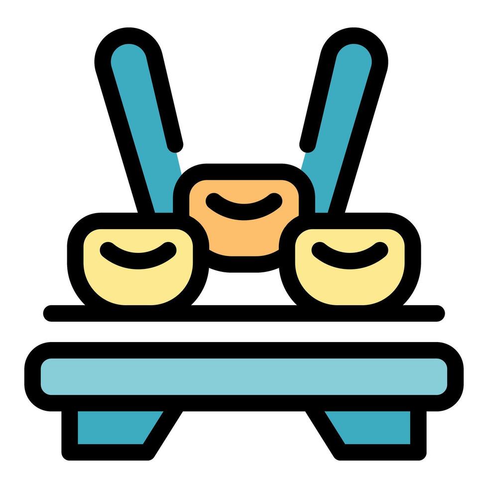 Japanese traditional food dango on a wooden tray with chopsticks vector