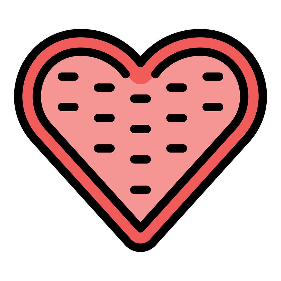 Big red heart showing love and affection vector